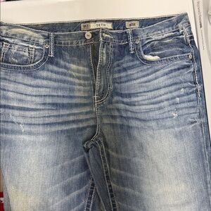 BKE 40x32 Seth Blue Distressed Jeans